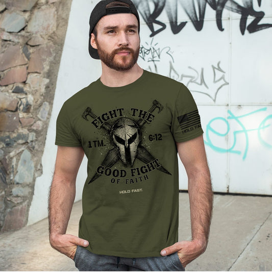 HOLD FAST Mens T-Shirt Fight The Good Fight | Men's T-Shirts | 1