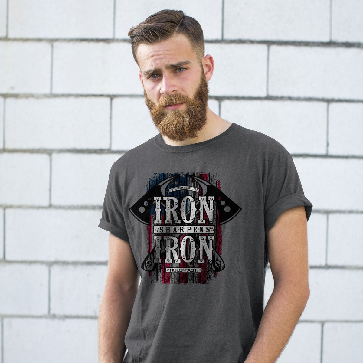 HOLD FAST Mens T-Shirt Iron Axes | T-Shirts | 1