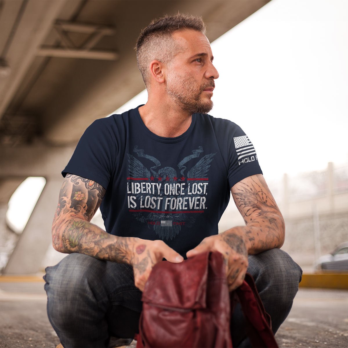 Hold Fast Mens T-Shirt Liberty Lost | T-Shirts | 1