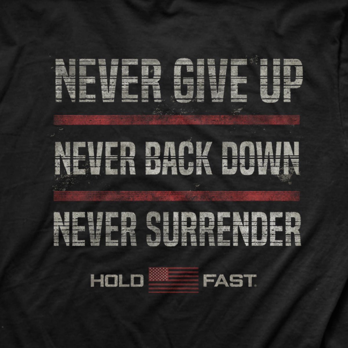 HOLD FAST Mens T-Shirt Never Give Up | T-Shirts | 4