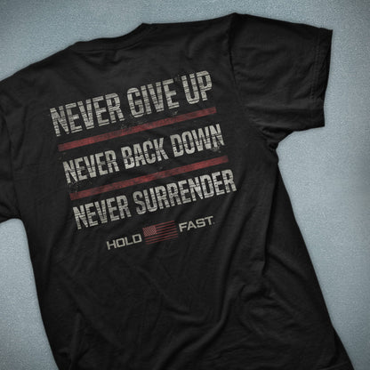 HOLD FAST Mens T-Shirt Never Give Up | T-Shirts | 6