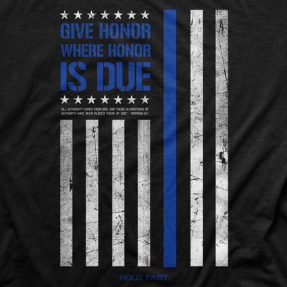 HOLD FAST Mens T-Shirt Police Flag | T-Shirts | 4