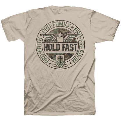 Hold Fast Mens T-Shirt Pro Faith Family Freedom Eagle | T-Shirts | 2