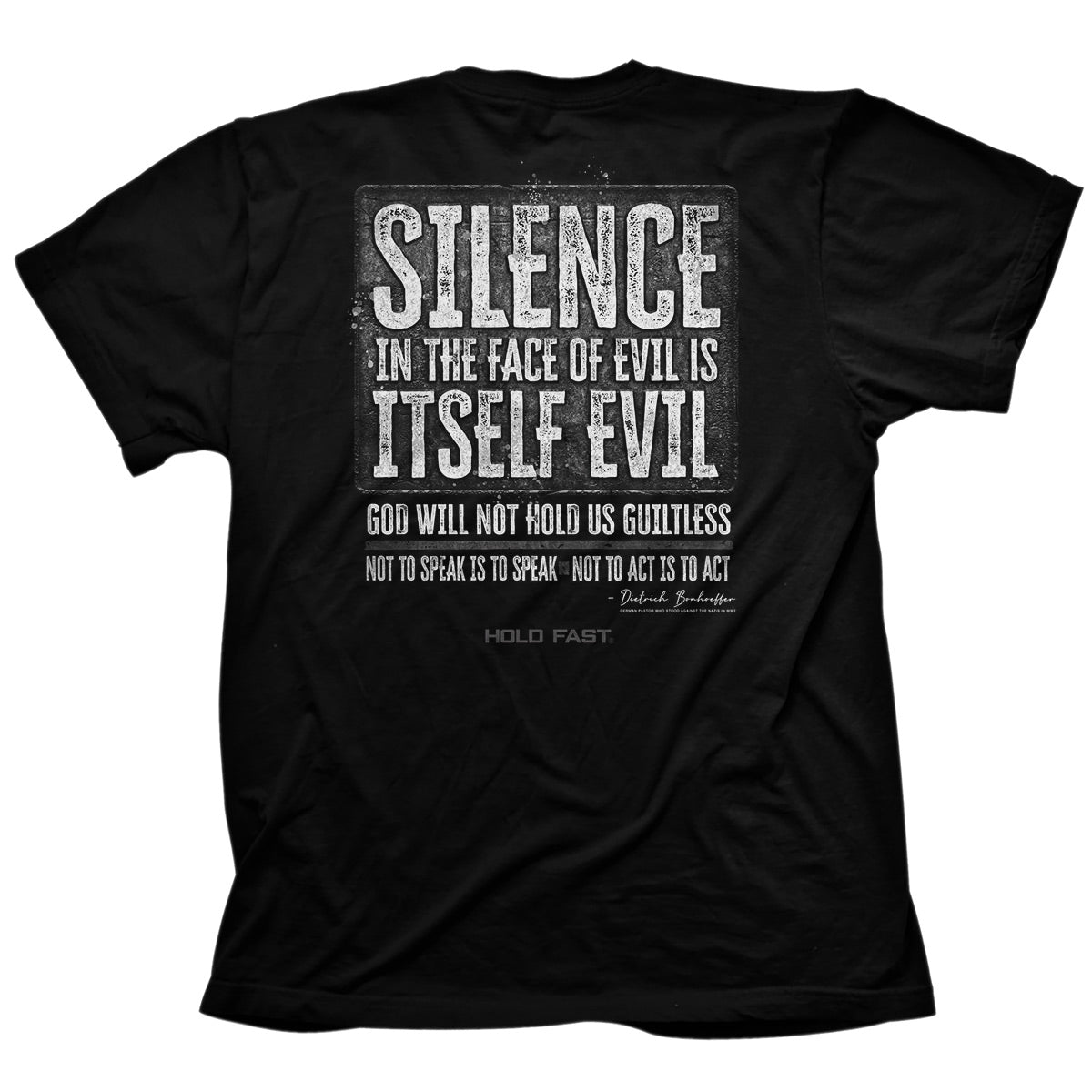 HOLD FAST Mens T-Shirt Silence/Bonhoeffer | T-Shirts | 2