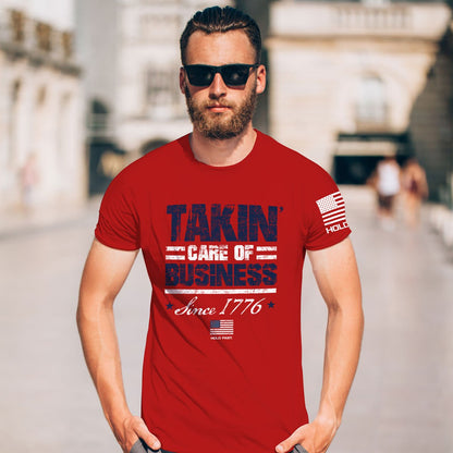 HOLD FAST Mens T-Shirt Takin' Care Of Business | T-Shirts | 1