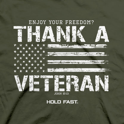 HOLD FAST Mens T-Shirt Thank A Veteran | T-Shirts | 3