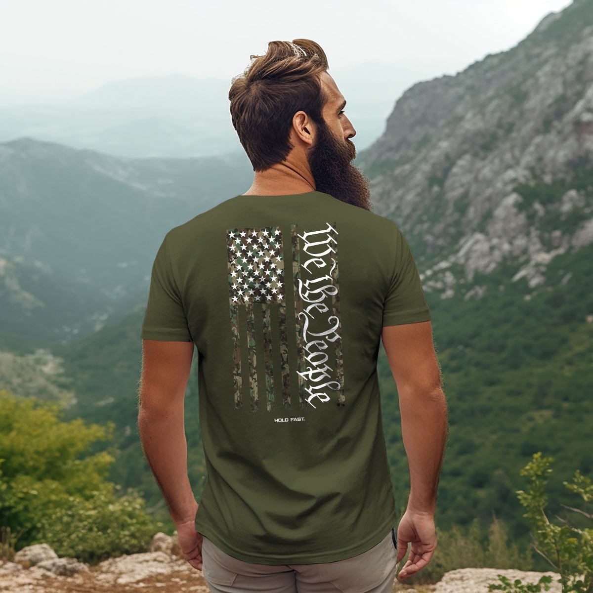 HOLD FAST Mens T-Shirt We The People Camo | T-Shirts | 1