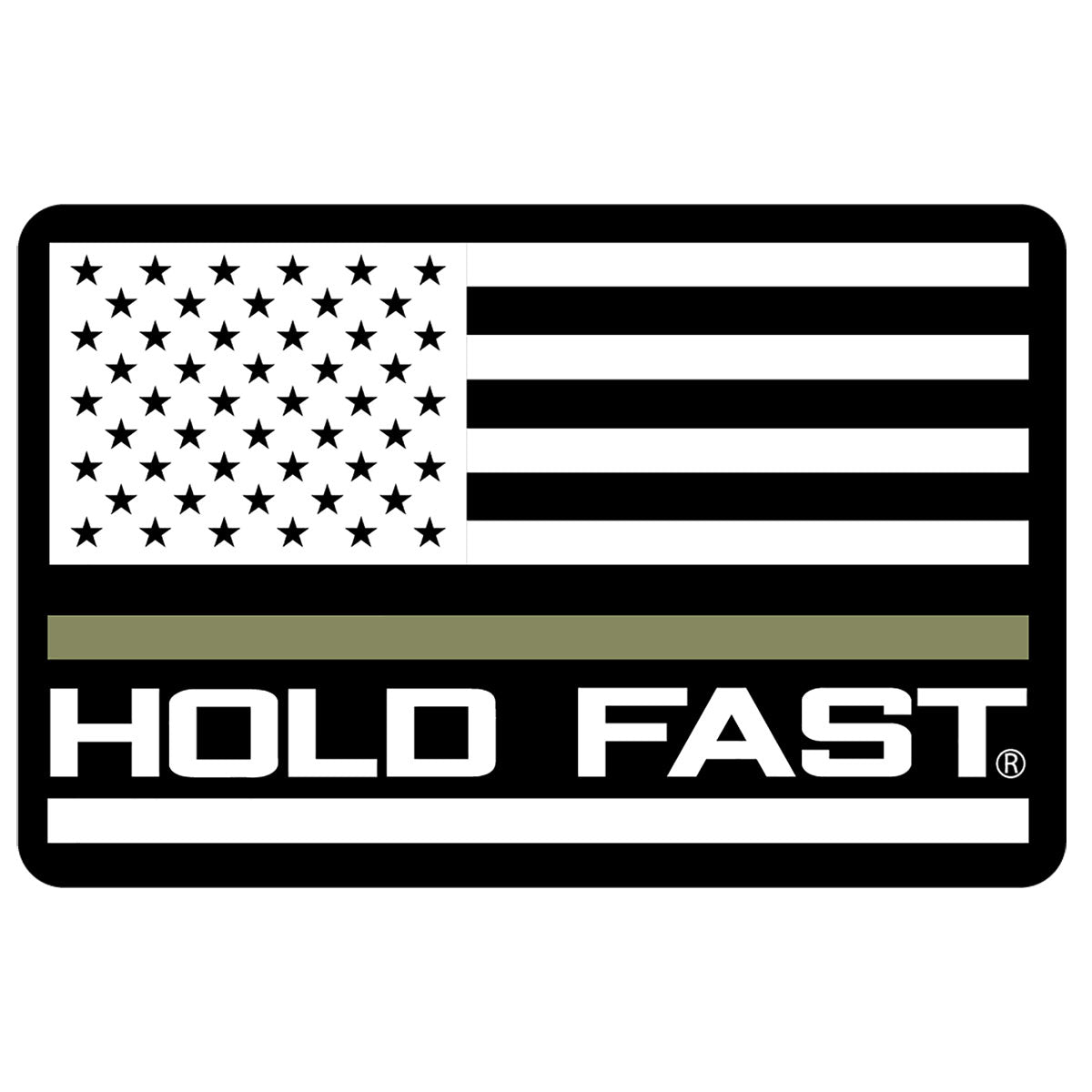 HOLD FAST Military Flag Sticker | Stickers | 1