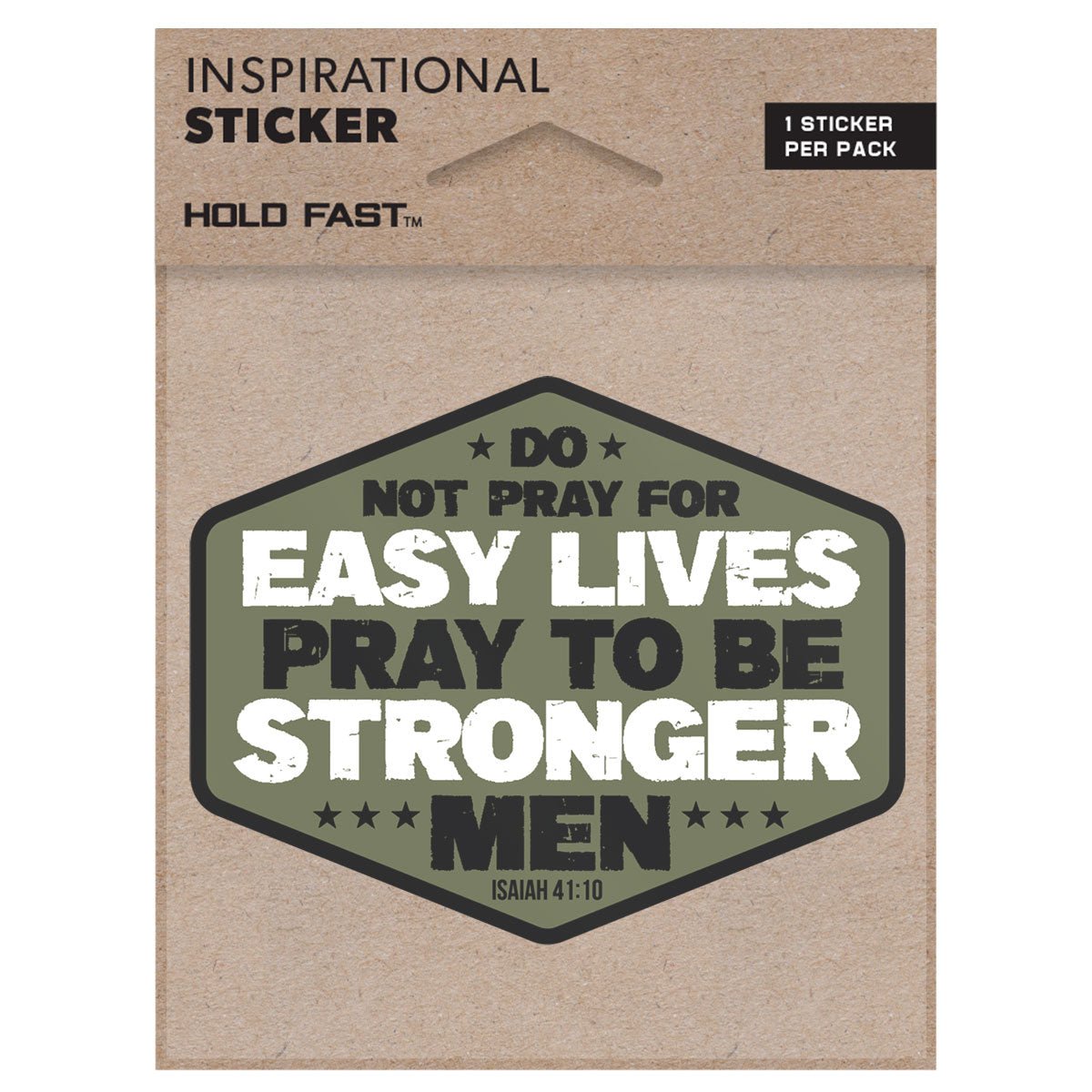 HOLD FAST Sticker Stronger Men | Stickers | 1