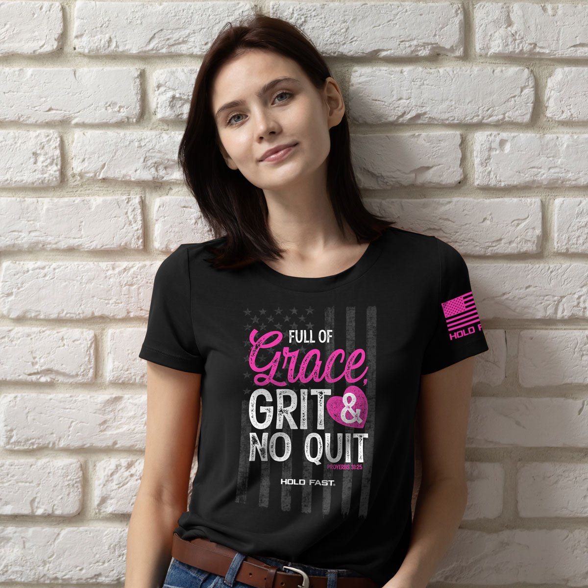 HOLD FAST Womens T-Shirt Grace & Grit | T-Shirts | 1