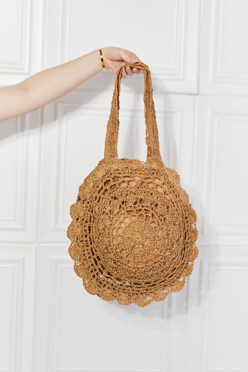 Justin Taylor Brunch Time Straw Rattan Handbag | Handbags | 5