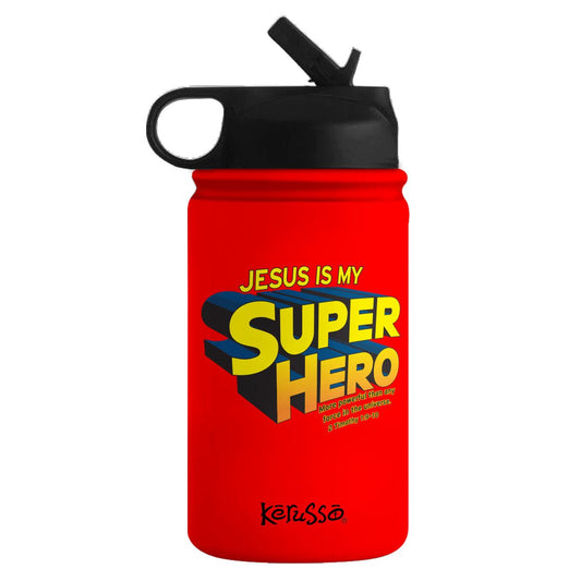 Kerusso 12 oz Stainless Steel Sport Bottle Super Hero | 2FruitBearers