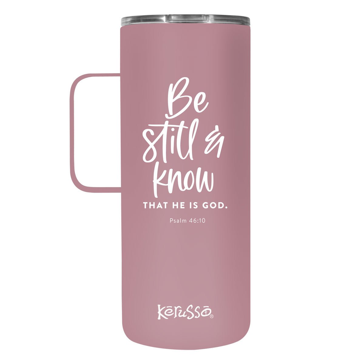 Kerusso 22 oz Stainless Steel Mug With Handle Be Still & Know | Mugs | 1