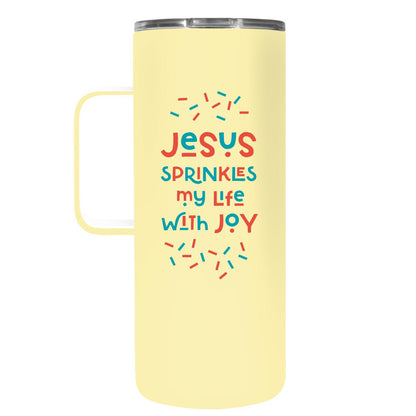 Kerusso 22 oz Stainless Steel Mug With Handle Jesus Sprinkles | Mugs | 1