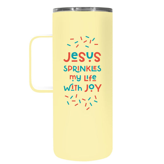 Kerusso 22 oz Stainless Steel Mug With Handle Jesus Sprinkles | Mugs | 1