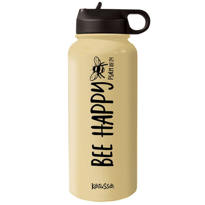 Kerusso 32 oz Stainless Steel Bottle Bee Happy | Bottles | 1