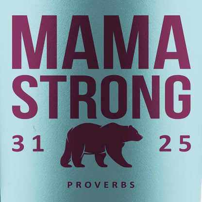 Kerusso 40 oz Stainless Steel Mug With Straw Mama Strong Bear | Mugs | 2