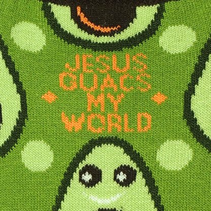 Kerusso Ankle Socks Jesus Guacs My World | Women’s Socks | 2