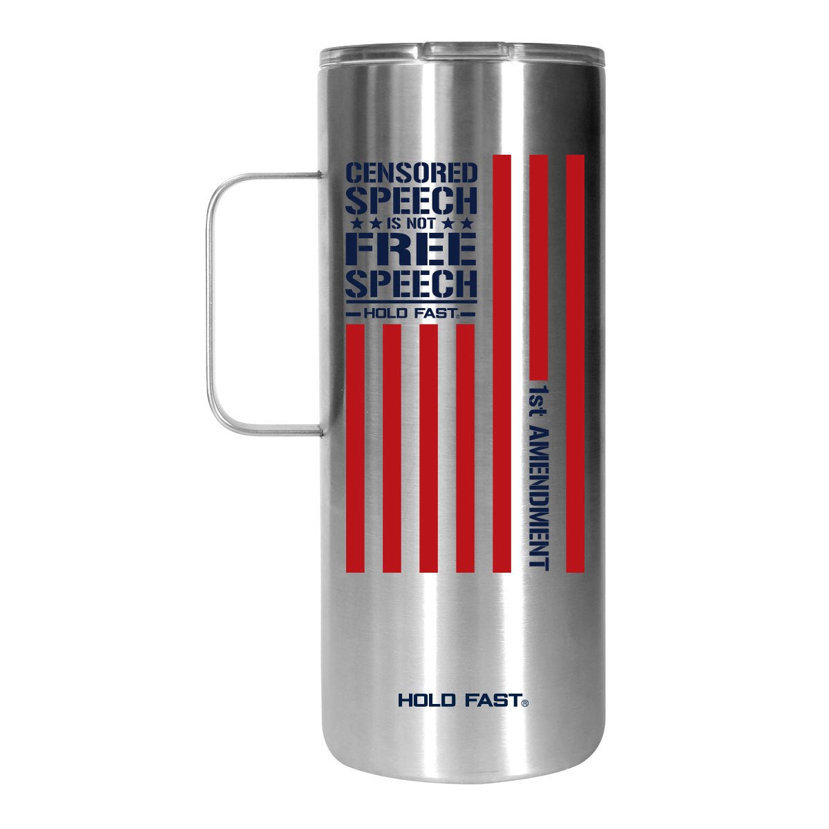 Kerusso Censored Speech 22 oz Stainless Steel Mug | Mugs | 1