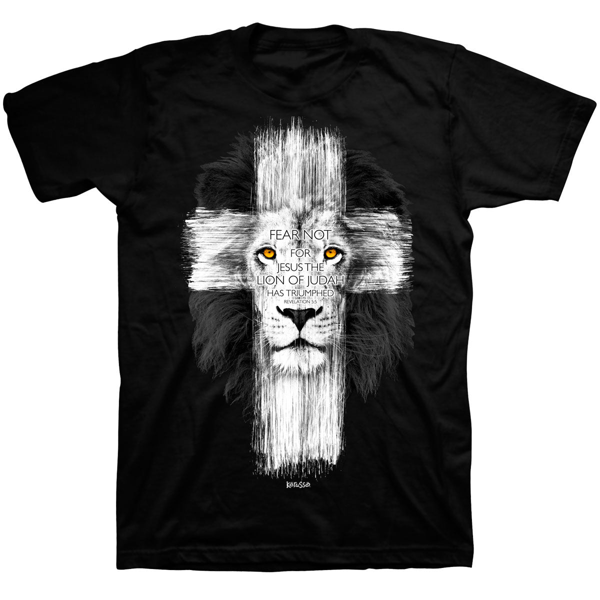 Kerusso Christian T-Shirt Lion Cross | Unisex T-Shirts | 1