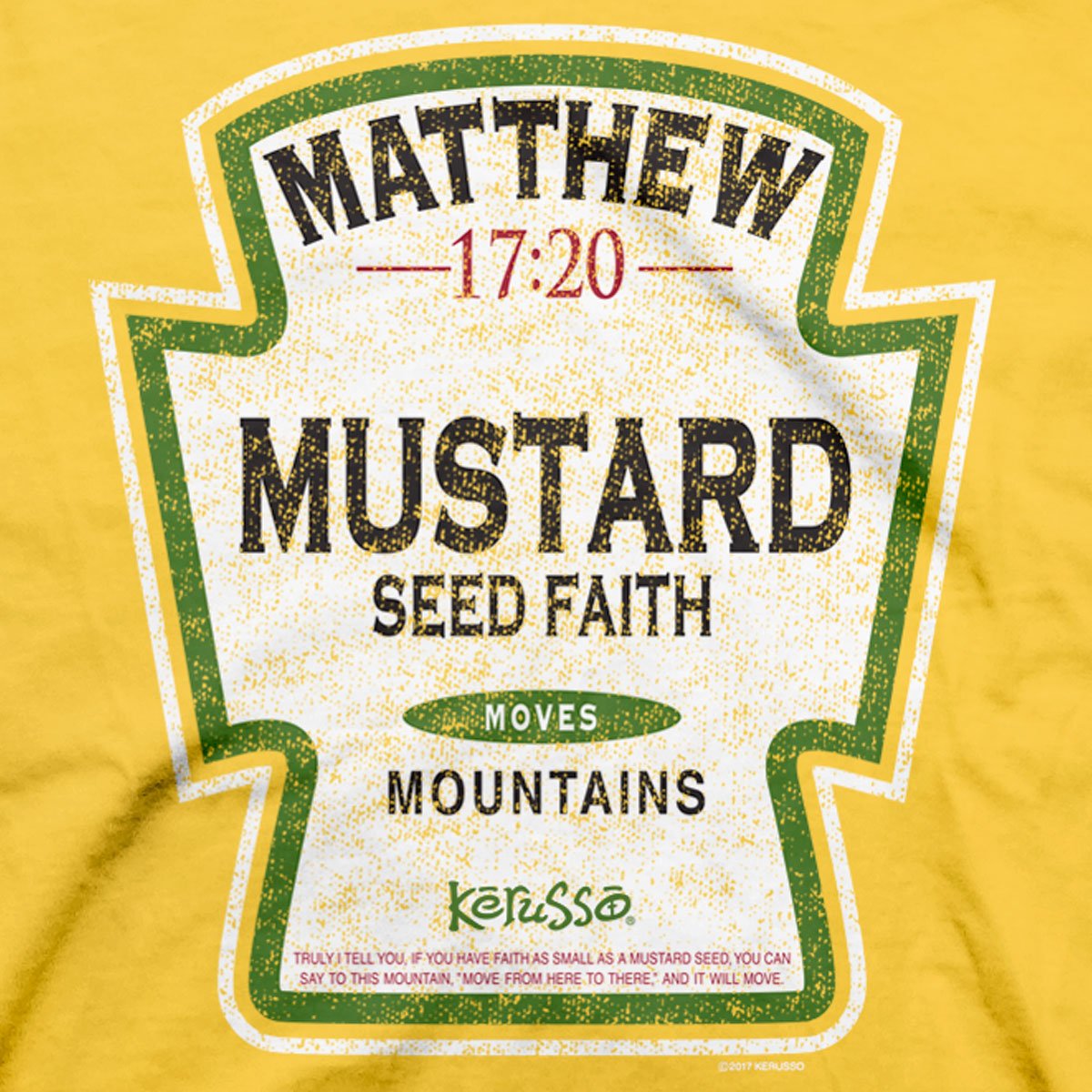 Kerusso Christian T-Shirt Mustard | Unisex T-Shirts | 3