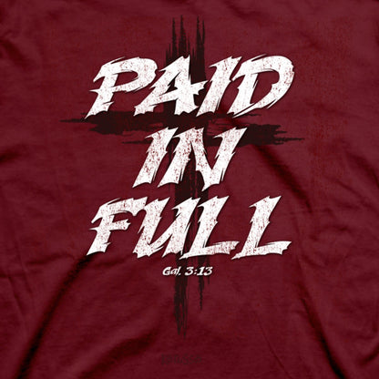 Kerusso Christian T-Shirt Paid In Full Cross | Unisex T-Shirts | 3