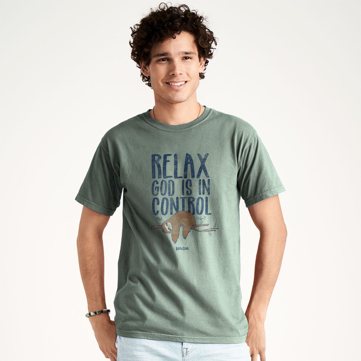 Kerusso Christian T-Shirt Relax Sloth | Unisex T-Shirts | 3