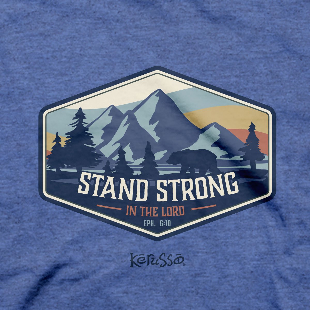 Kerusso Christian T-Shirt Stand Strong Crest | Unisex T-Shirts | 3