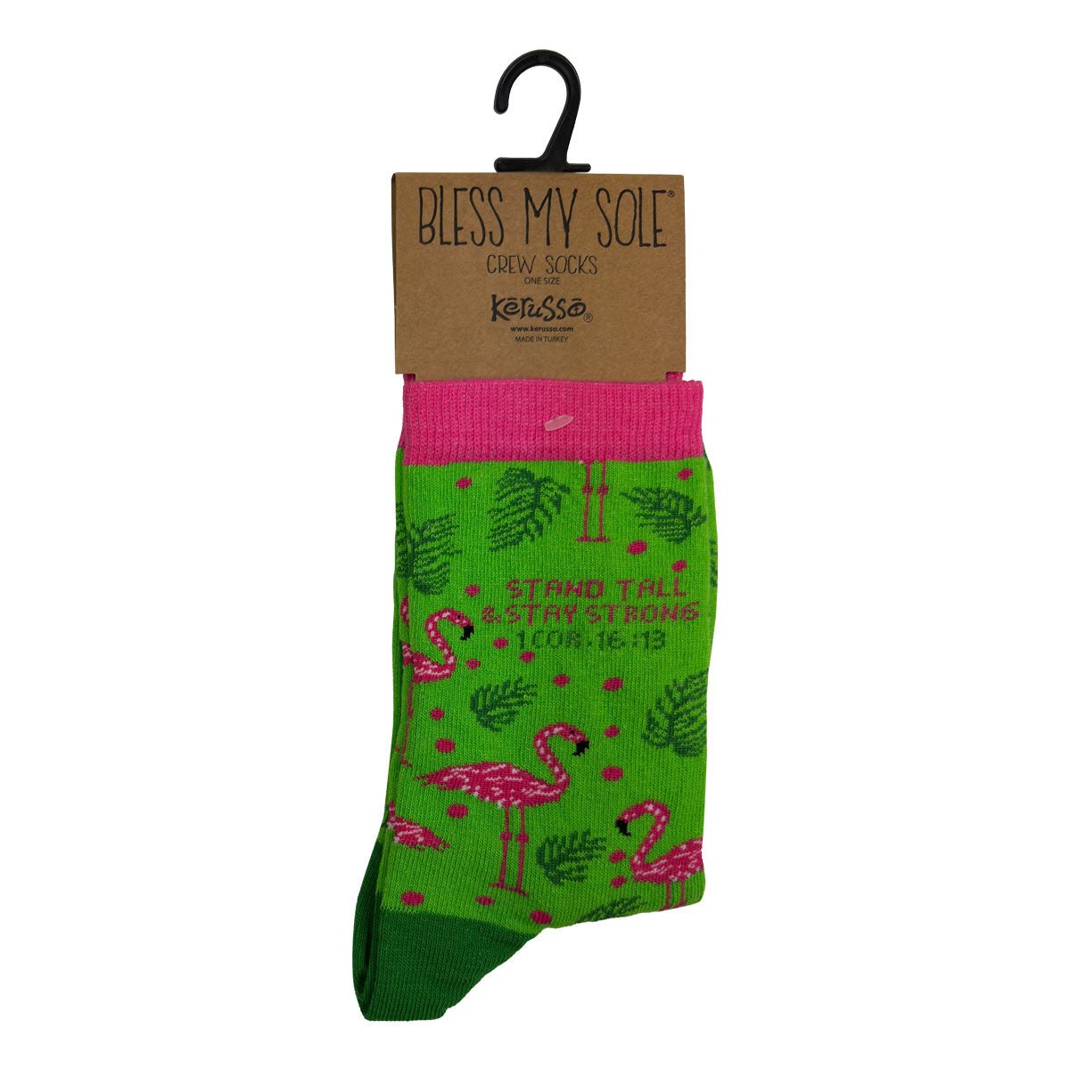 Kerusso Crew Socks Flamingo | Women’s Socks | 3