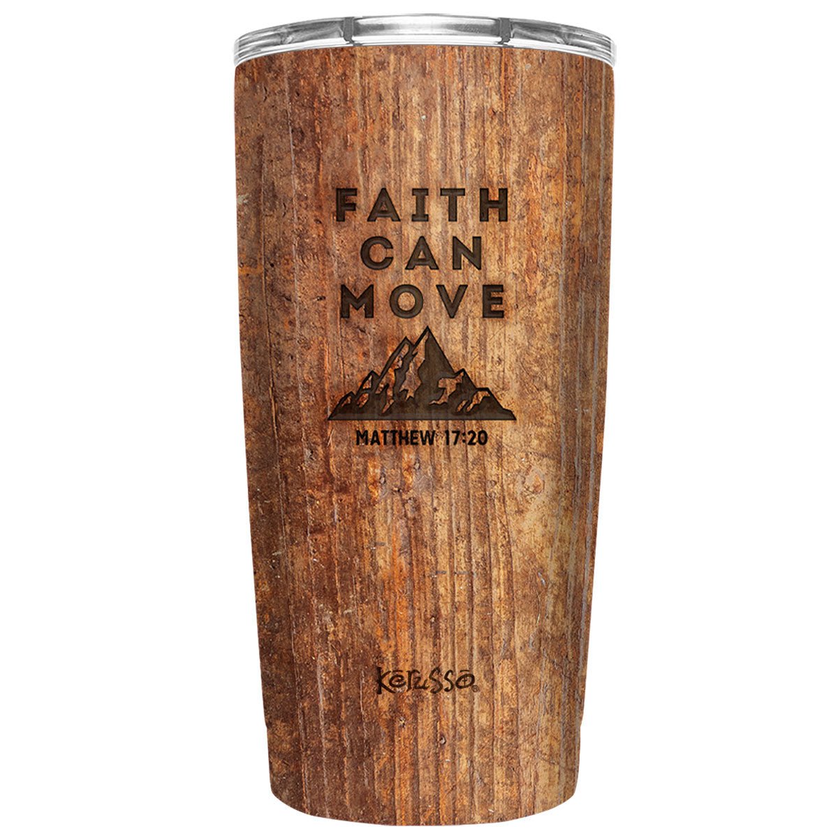 Kerusso Faith Can Move 20 oz Stainless Steel Tumbler | Tumblers | 1