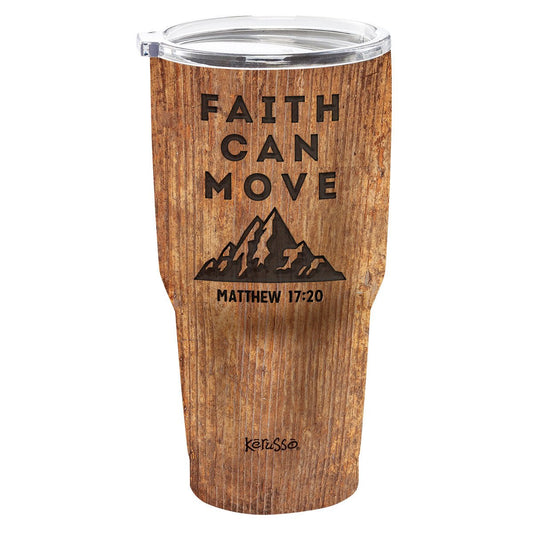 Kerusso Faith Can Move 30 oz Stainless Steel Tumbler | Tumblers | 1