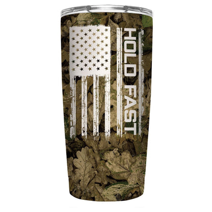 Kerusso Hunting Camo Flag 20 oz Stainless Steel Tumbler | Tumblers | 1