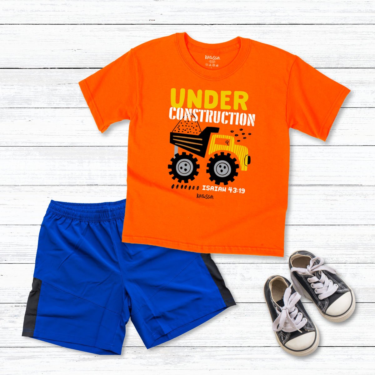 Kerusso Kids T-Shirt Under Construction | Kids T-Shirts | 4