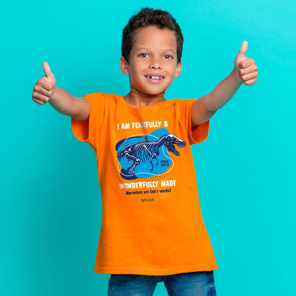 Kerusso Kids T-Shirt Wonderfully Made Dinosaur | Kids T-Shirts | 1