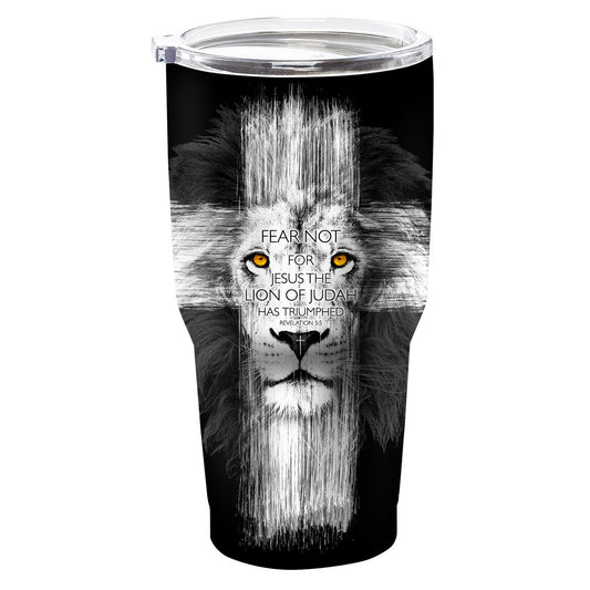 Kerusso Lion Cross 30 oz Stainless Steel Tumbler | Tumblers | 1