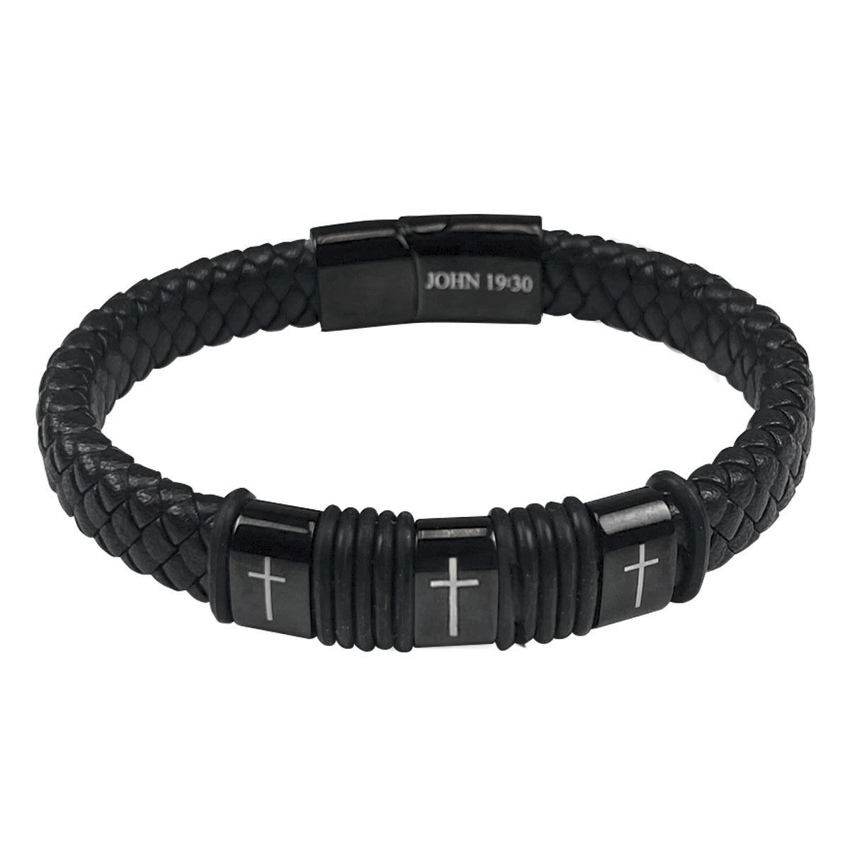 Kerusso Mens Bracelet It Is Finished Braided | Wristbands | 1