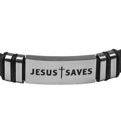 Kerusso Mens Bracelet Jesus Saves | 2FruitBearers