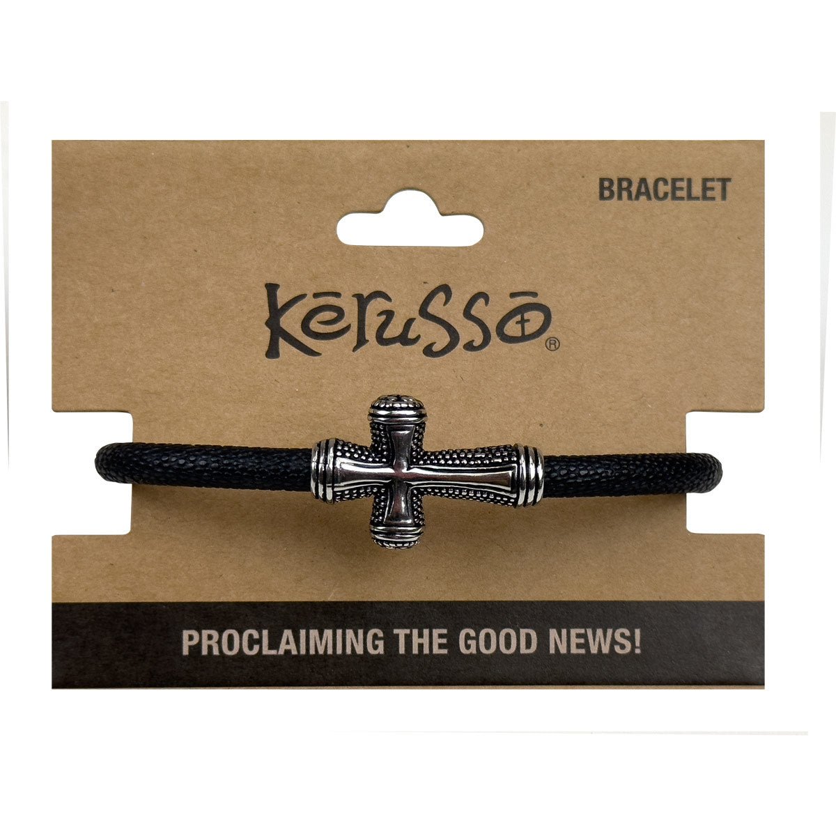 Kerusso Mens Bracelet Textured Cross | Wristbands | 3