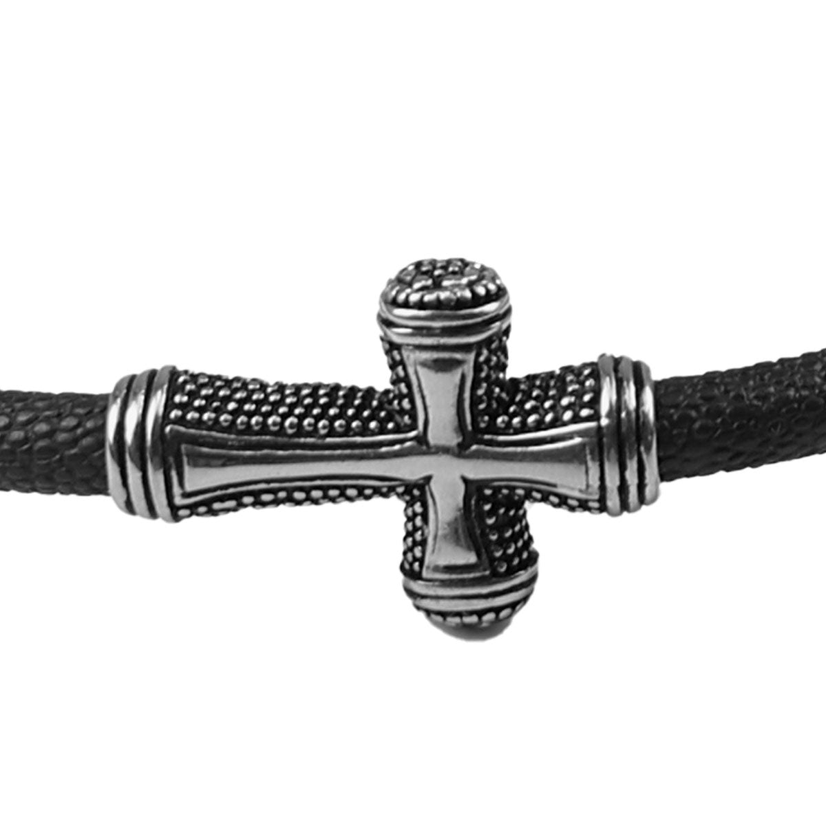 Kerusso Mens Bracelet Textured Cross | Wristbands | 2