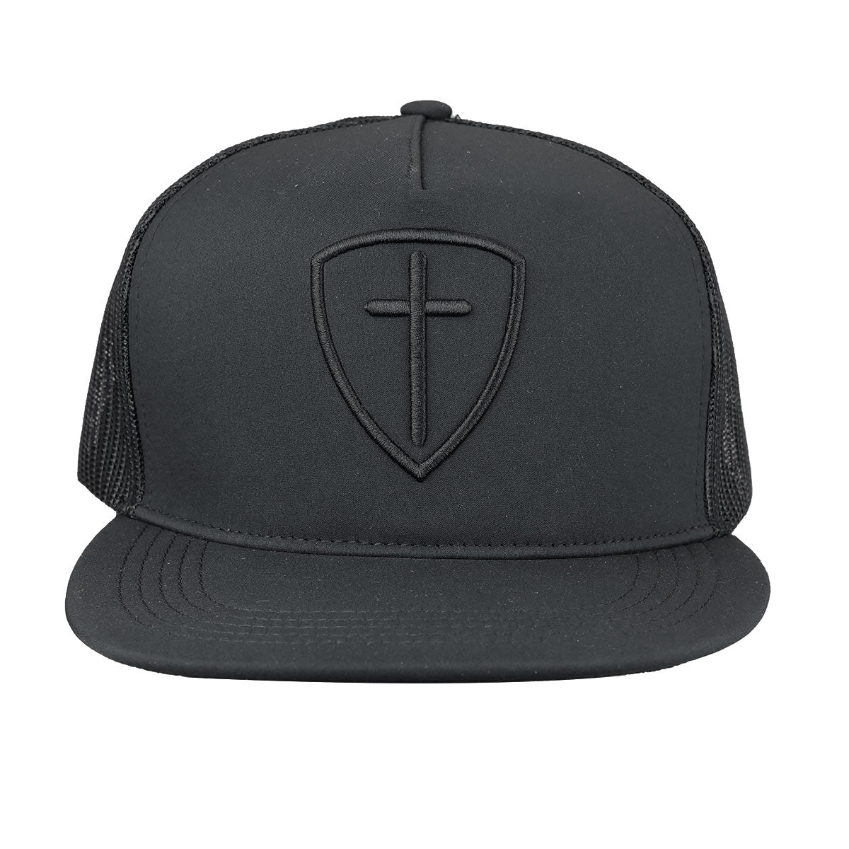 Kerusso Mens Cap Black Cross And Shield | Men's Caps | 2