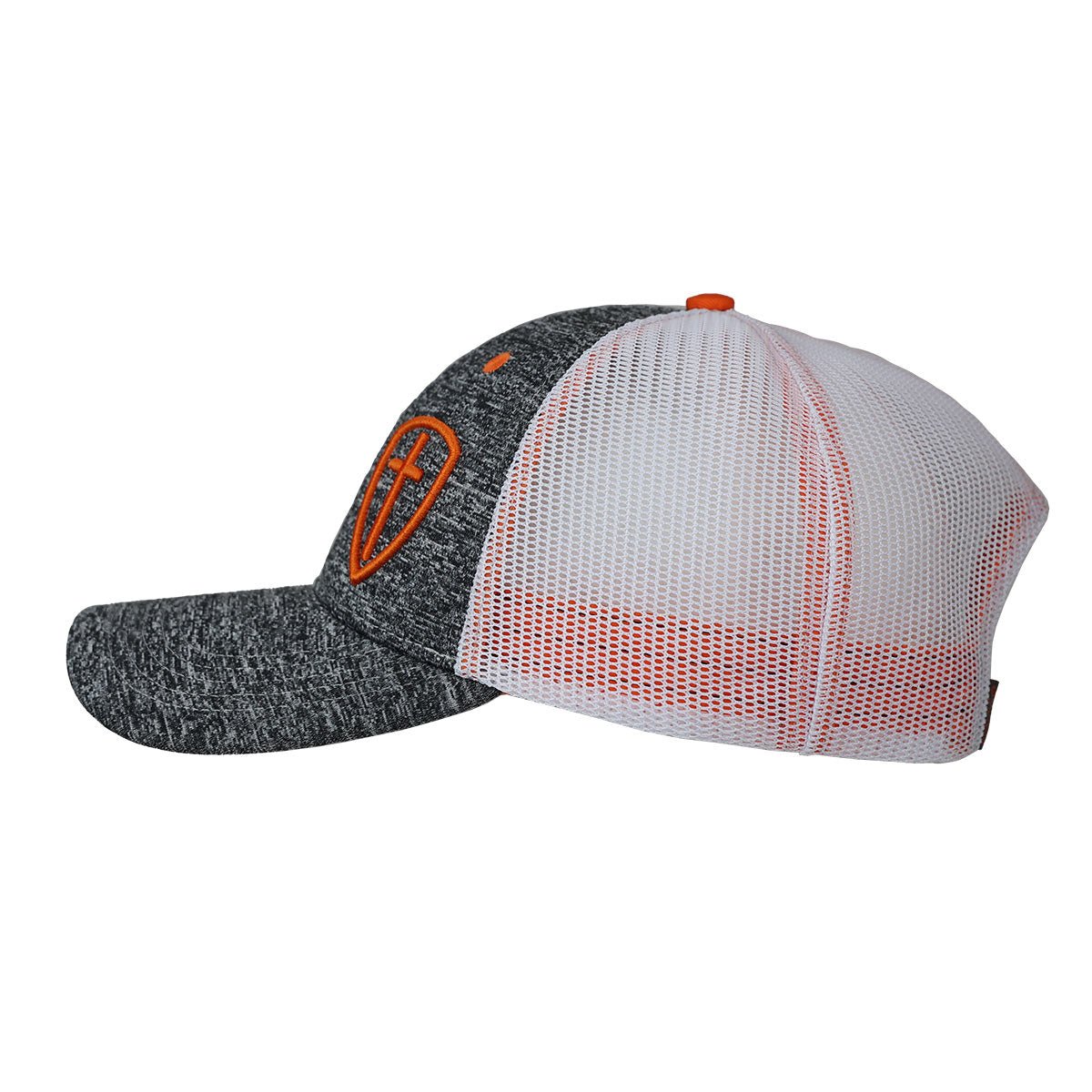 Kerusso Mens Cap Gray Cross Shield | Men's Caps | 6