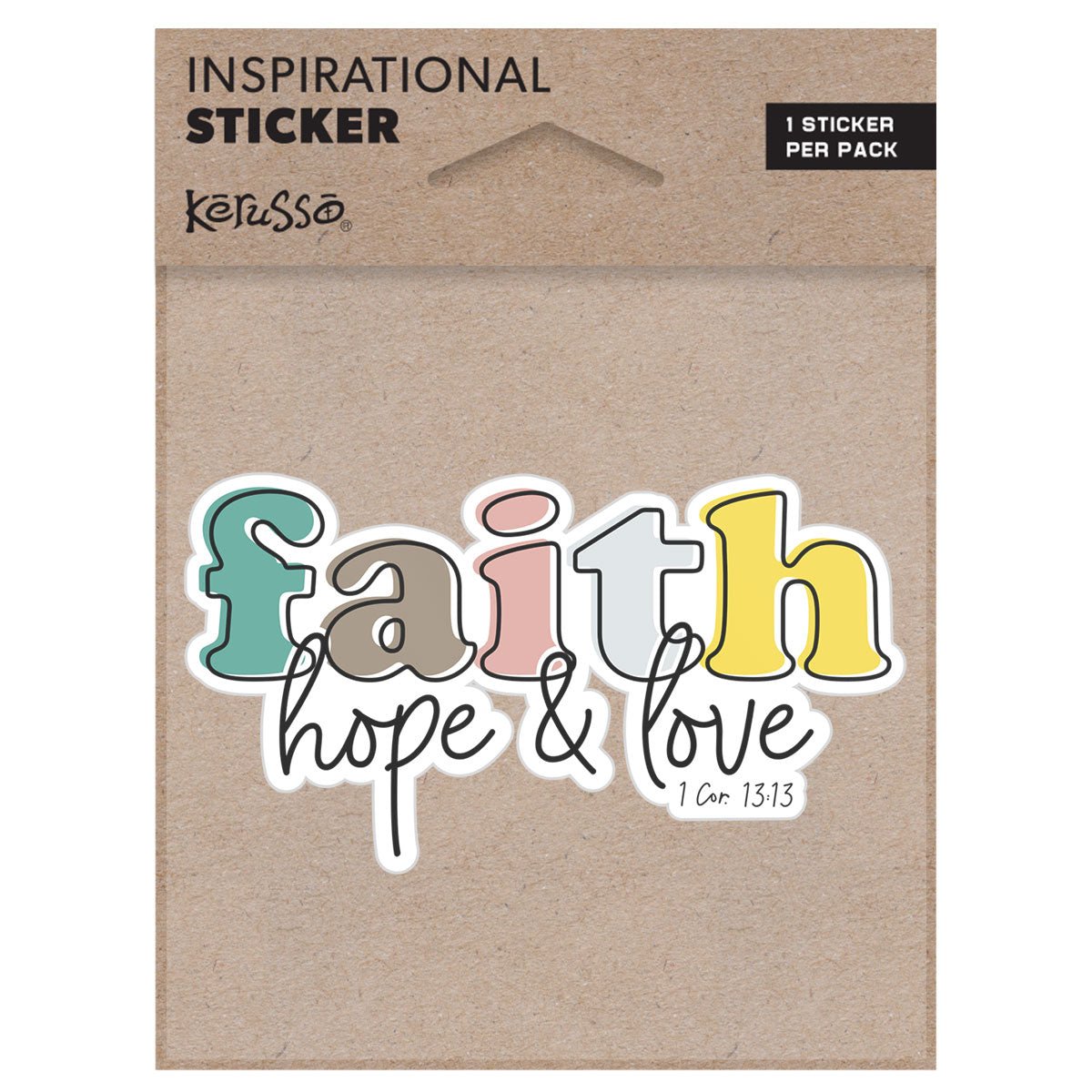 Kerusso Sticker Faith Hope Love | Stickers | 1