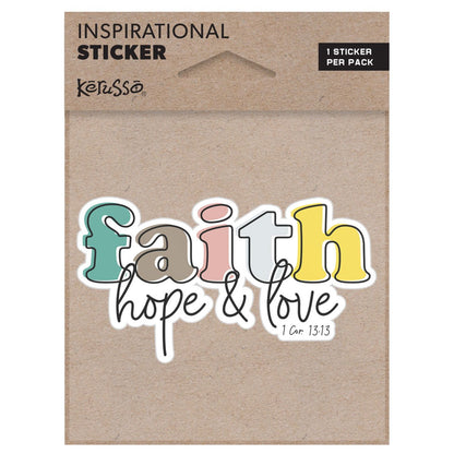 Kerusso Sticker Faith Hope Love | Stickers | 1