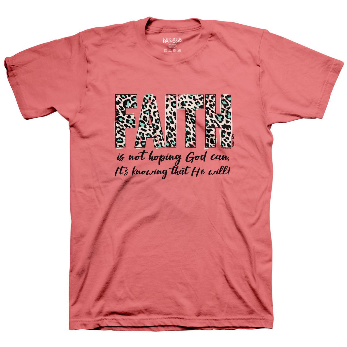 Kerusso Womens T-Shirt Faith Leopard | Women's T-Shirts | 2