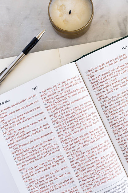 KJV Study Bible, Large Print [Gold Evergreen] | 2FruitBearers