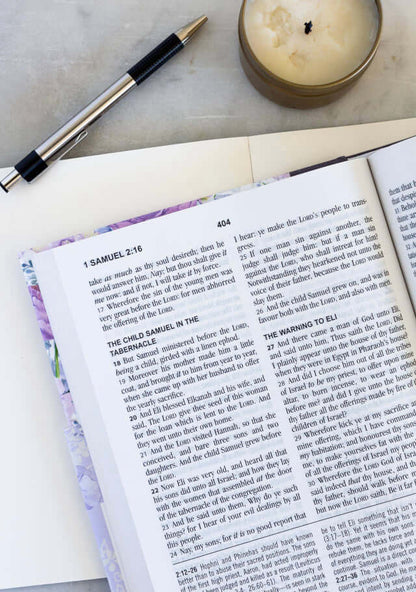 KJV Study Bible, Large Print [Hummingbird Lilacs] | 2FruitBearers