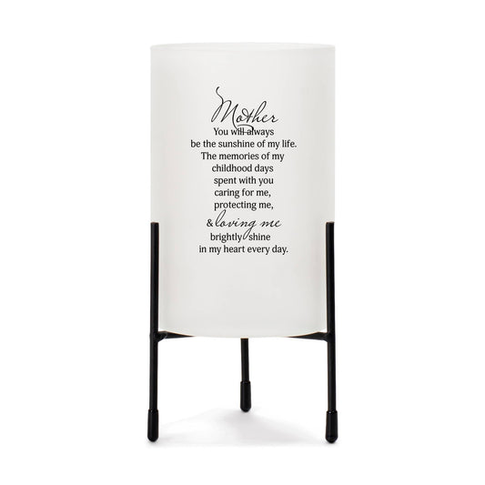 Mother You will Always Be My Sunshine Glass Candleholder With Stand | 2FruitBearers