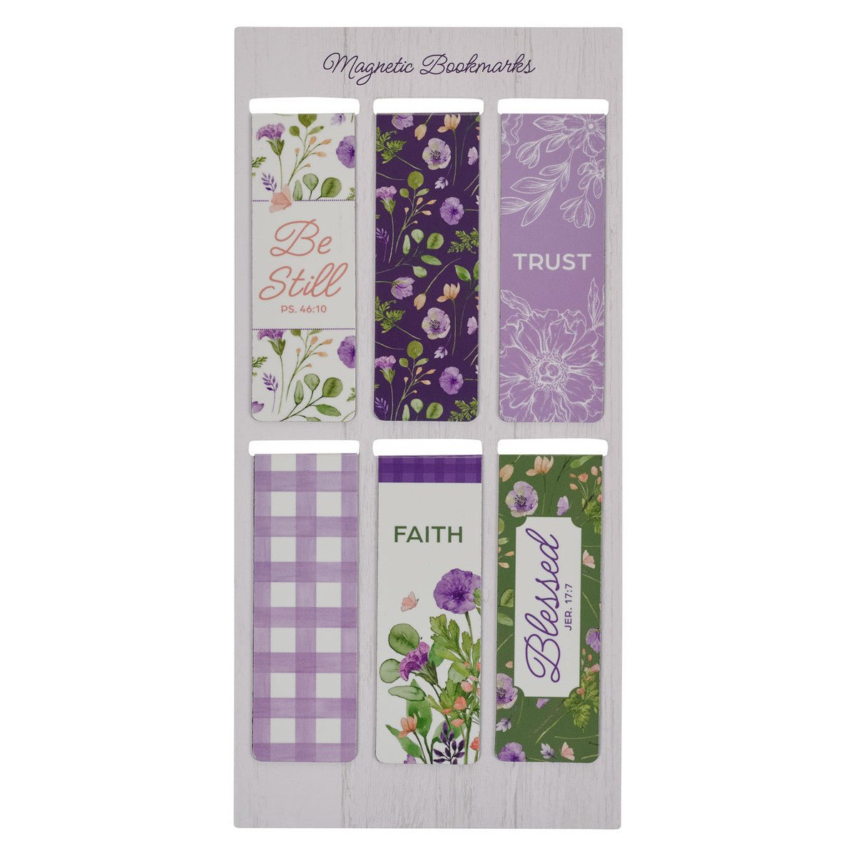 New Mercies Purple and Green Magnetic Bookmark Set | Magnetic Bookmarks | 1