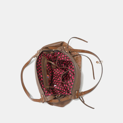 Nicole Lee USA Side Braided Tassel Inlaid Rhinestone Embroidery Hobo Bag | Hobo Bags | 7