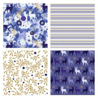 Perwinkle Foil Wrapping Paper Bundle | Wrapping Paper | 2